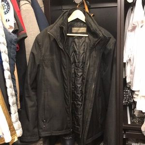 Marc Andrew Black Double Lapel Over Coat